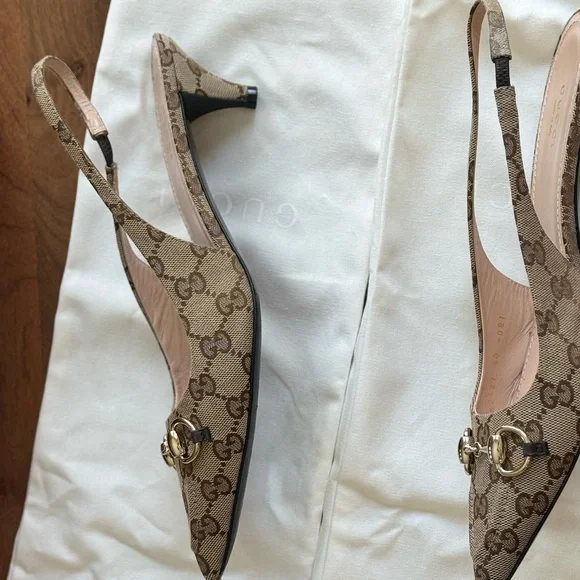 Gucci Erin GG Monogram Slingbacks - Picture 7 of 7
